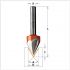 Laser Point Router Bits (60°) 758.001.11