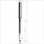 5%co HS spiral bits for aluminium positive single flute for high cutting depth 189.100.11