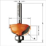 Cavetto edge mold router bits 763.048.11