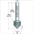 90° solid carbide countersink with parallel shank 521.002.11