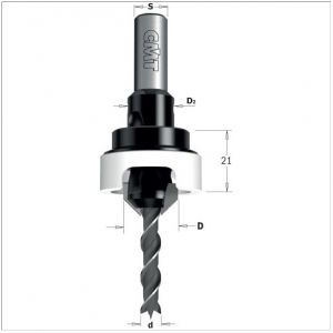 Drill bits with 45° countersink set 521.412.11A