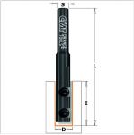 Straight router bits with insert knives for laminates 652.120.11