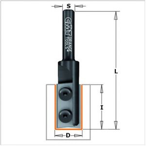 Straight router bits with insert knives 654.160.11