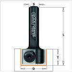 Straight router bit with insert knives 655.190.11