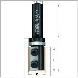 Straight router bits with indexable knives for laminates 656.190.11