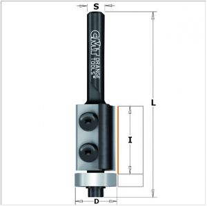 Flush trim bits with insert knives 657.191.11