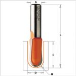 Round nose router bits 914.032.11