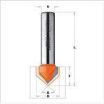 V-Grooving router bits (90°) 915.095.11