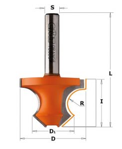 Beading router bit with 45° bevel 954.080.11