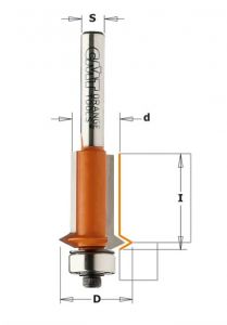 Flush and V-groove router bits 953.001.11