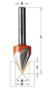 Laser point router bits (60°) 958.001.11