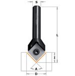 V-grooving & signmaking router bits with indexable knives (90°) 665.170.11