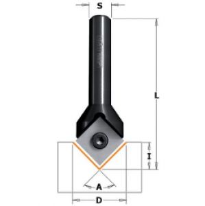 Frese CMT per scanalature a "V" con coltelli reversibili (90°) 665.170.11