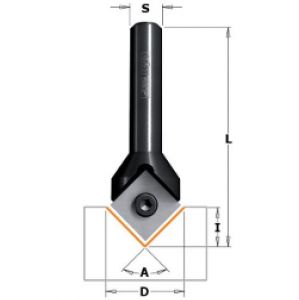 V-grooving & signmaking router bits with indexable knives (90°) 665.171.11