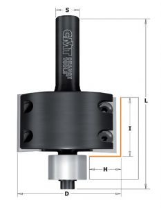 Grand rabbeting router bits with insert knives 660.990.11