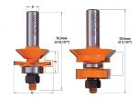 V-Tongue & groove router bit set 955.506.11