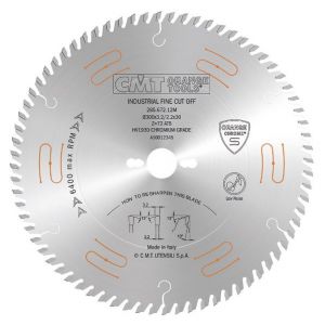 Industrial low noise & chrome coated circular saw blades with ATB grind 285.684.14M