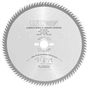 Industrial non-ferrous metal and laminated panel circular saw blades 297.064.09M