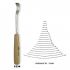 553406 1 SHARPENED GOUGE with HANDLE mod. 34