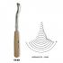 553812 1 SHARPENED GOUGE with HANDLE mod. 38
