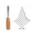 554502 1 SHARPENED GOUGE with HANDLE mod. 45