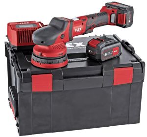 XCE 8 125 18.0-EC/5.0 Set - Lucidatrice rotorbitale a batteria a corsa forzata 18,0 V - Flex
