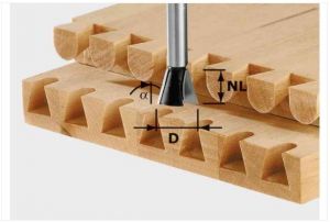 Dovetail cutter HW S8 D13,8/13,5/15°