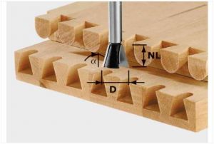 Dovetail cutter HW S8 D14,3/16/10°