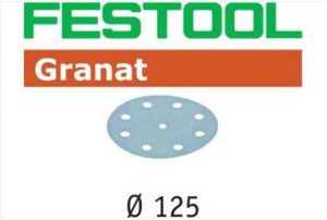 Sanding discs STF D125/8 P60 GR/10 Granat