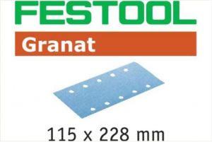 Abrasive sheet STF 115x228 P150 GR/100 Granat