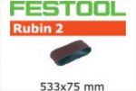 Abrasive belt L533X 75-P60 RU2/10 Rubin 2