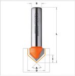 V-Grooving router bits (90°) 715.127.11