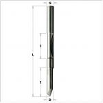 Double panel pilot router bit with guide 716.061