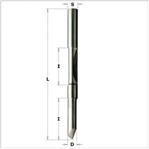 Double panel pilot router bit with guide 716.061