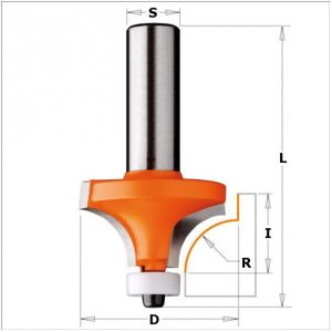 Solid surface rounding over bits 738.167.11