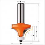 Frese a raggio concavo per materiali compositi 738.187.11